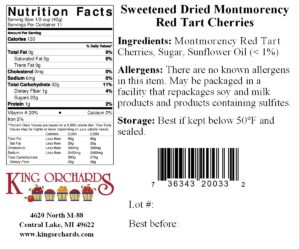 1 lb sweetened nutrition