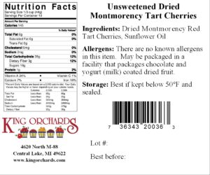 1 lb unsweetened nutrition