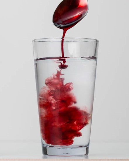 Mixing Cherry Juice Concentrate in Water