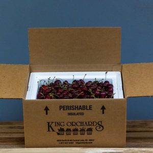 fresh black sweet cherries