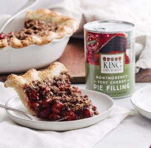 Spiced Tart Cherry Pie made with King Orchards pie filling